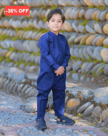 Royal Navy Premium Cotton Kurta Trouser for Boys- Eid and Event Wear
