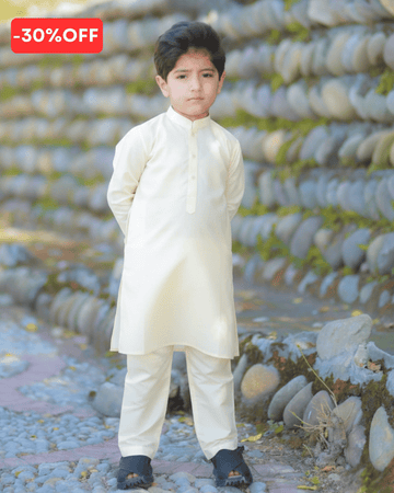 Classic Cream Cotton Kurta Pajama – Cotton Fabric – Soft Comfort